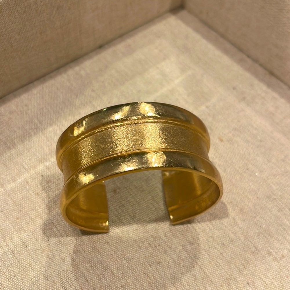 KANTIS (Designer Stephanie Kantis) Passage Cuff- 24 Karat Gold Plate-Elegant